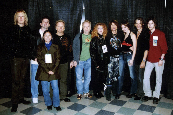 Roger Epperson, Steven Tyler, Joe Perry and Aerosmith